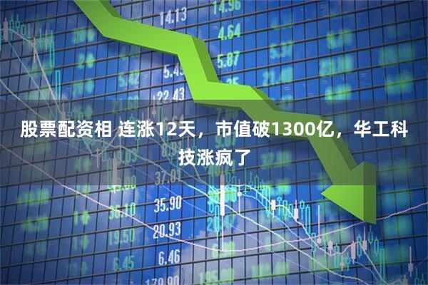 股票配资相 连涨12天，市值破1300亿，华工科技涨疯了