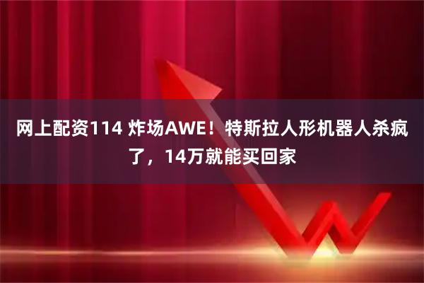 网上配资114 炸场AWE！特斯拉人形机器人杀疯了，14万就能买回家