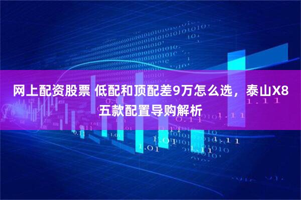 网上配资股票 低配和顶配差9万怎么选，泰山X8五款配置导购解析